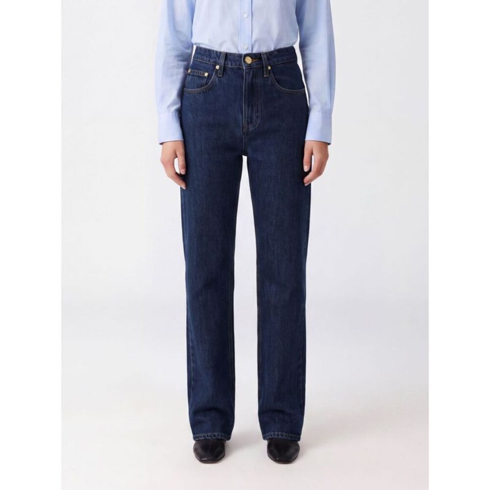 Jil Sander Women High-Waisted Straight Leg Jeans Jil Sander In Five-Pocket Denim